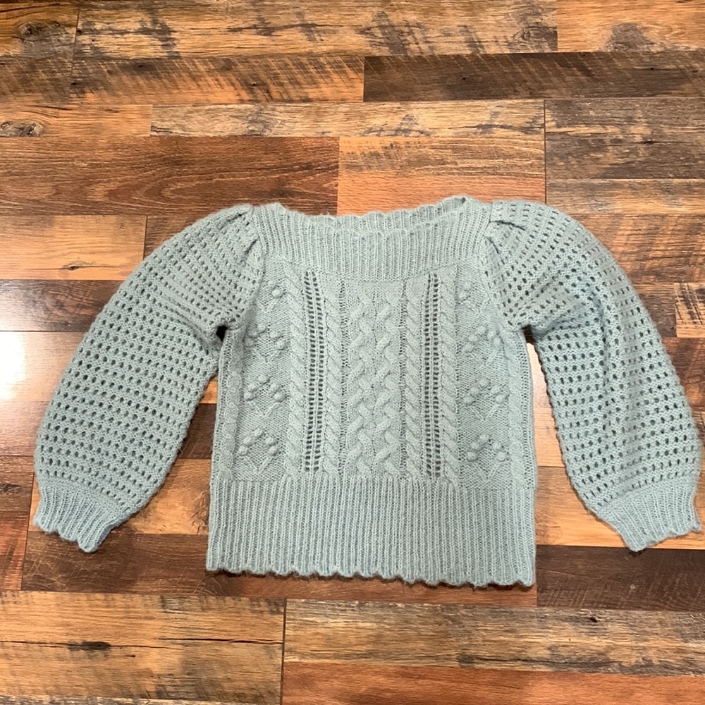 Loveshackfancy Vyoma Sweater - Sparkling Brook Bl… - image 4